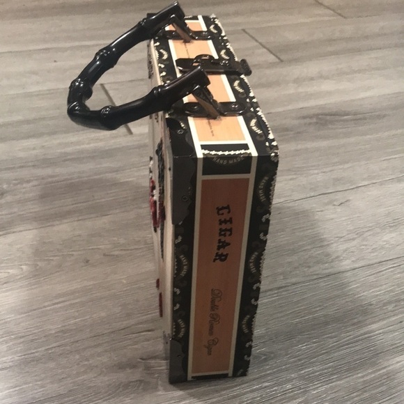 Vintage Cigar Box “So Chic” Embroidered & Beaded Handbag - Picture 4 of 10